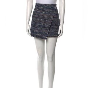 Diane Von Furstenberg Womens Blue Patterned Mini Skirt Size 8